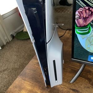 White and Black Gaming Console